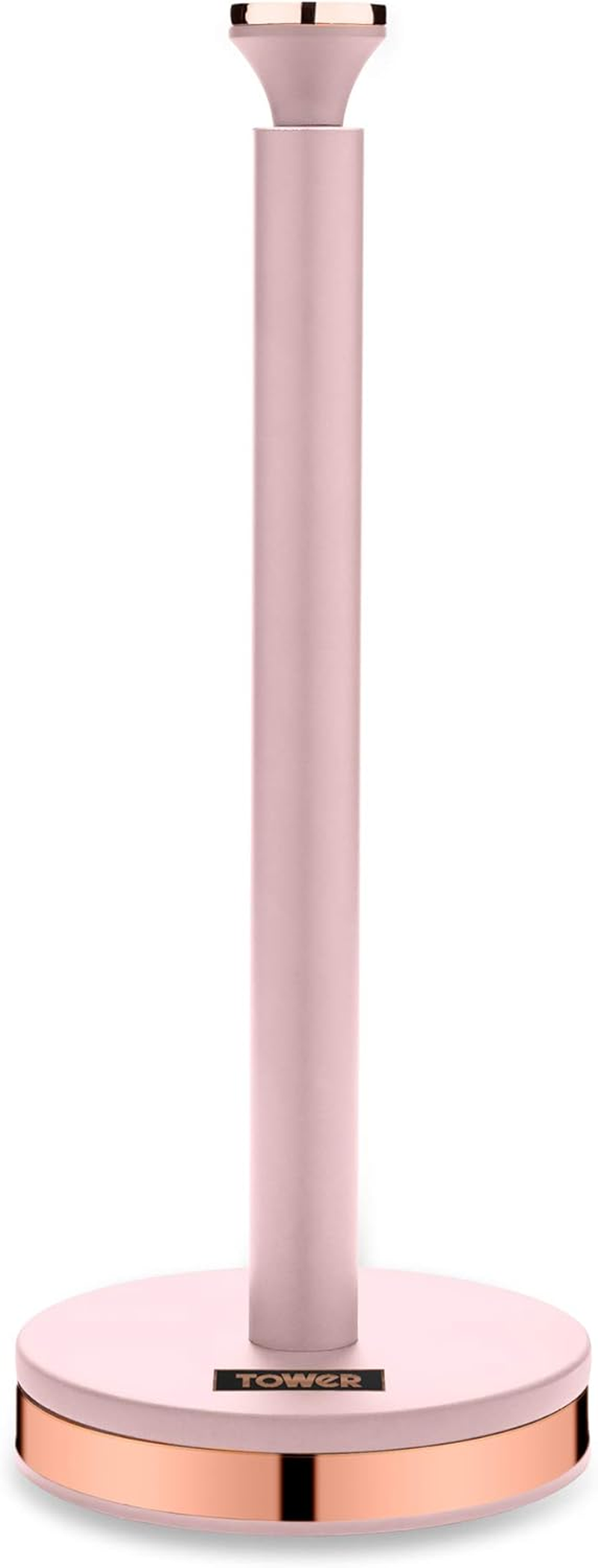 Tower T826133PNK Cavaletto Towel Pole Kitchen Roll Holder with Soft Underliner, Marshmallow Pink and Rose Gold - Midnight Blue image number 5