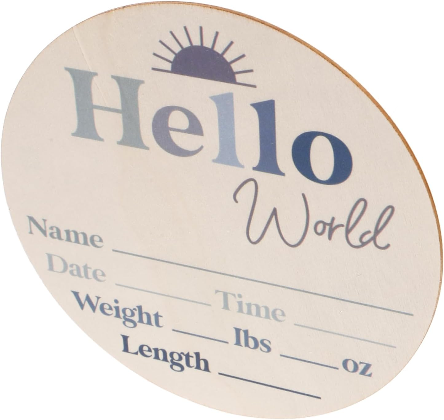 INOOMP Wood Growth Commemorative Card Monthly Milestone Discs for Announcement Sign Nursery Decor Name Record