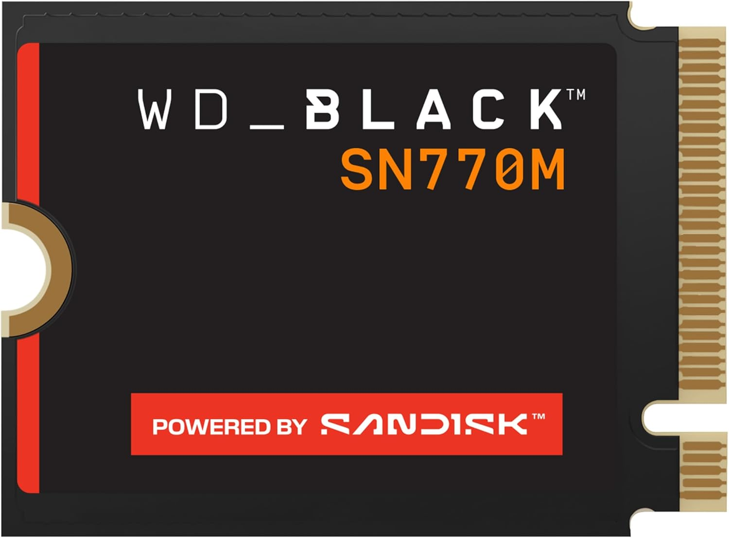 Wd_Black 2TB SN770M M.2 2230 Nvme SSD for Handheld Gaming Devices and Compatible Laptops. Speeds up to 5,150Mb/S, TLC 3D NAND, Great for Asus ROG Ally, Steam Deck and Microsoft Surface image number 1