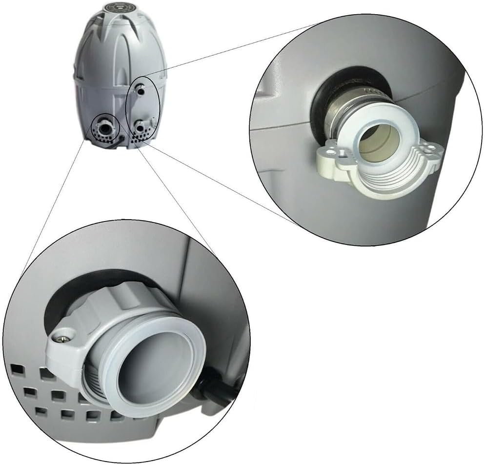 5 X Plug Seals Washers Fits Coleman Saluspa for Lay-Z-Spa, a and B/C Connector Seals Gaskets (Black) image number 1