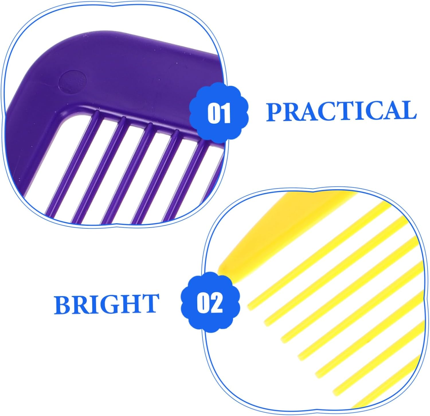 FOMIYES 5Pcs Oversized Hair Comb Giant Comedy Party Favors Carnival Costumes Stage Performance Props Extra Big Hair Styling Tool image number 6