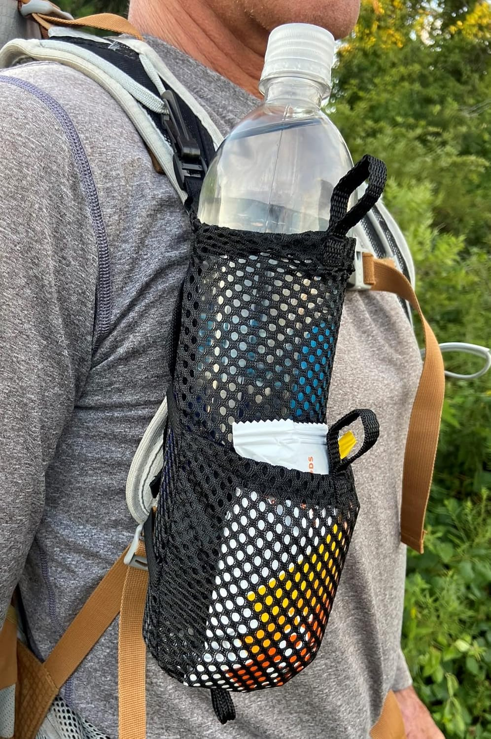 Mountain Mike Hiking Gear Backpack Water Bottle and Snack Holder image number 1