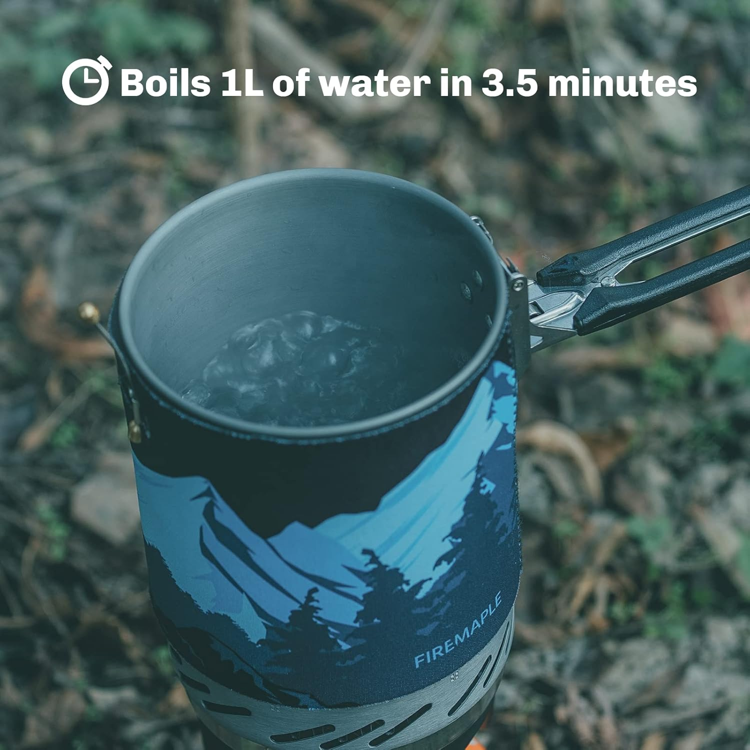 Fire-Maple "Fixed-Star 2" Personal Cooking System Stove W/Electric Ignition, Pot Support & Propane/Butane Canister Stand | Jet Burner/Pot System for Backpacking, Camping, Hiking, or Emergency Stove image number 1