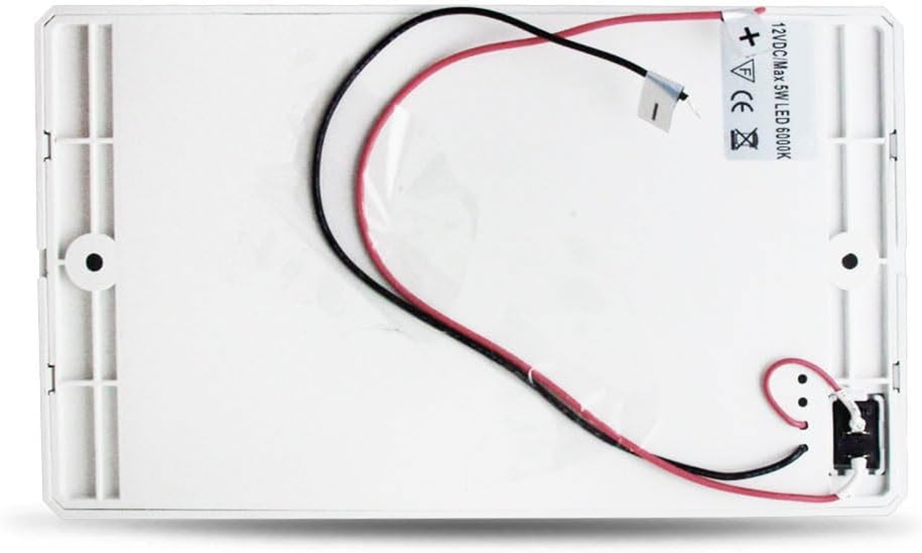 12V 24V 5W 5 Watt 48-LED Ceiling Slim Interior Boat Cabin Caravan Motorhome LED Light & Inbuilt Switch, Surface Mounted Lights image number 1