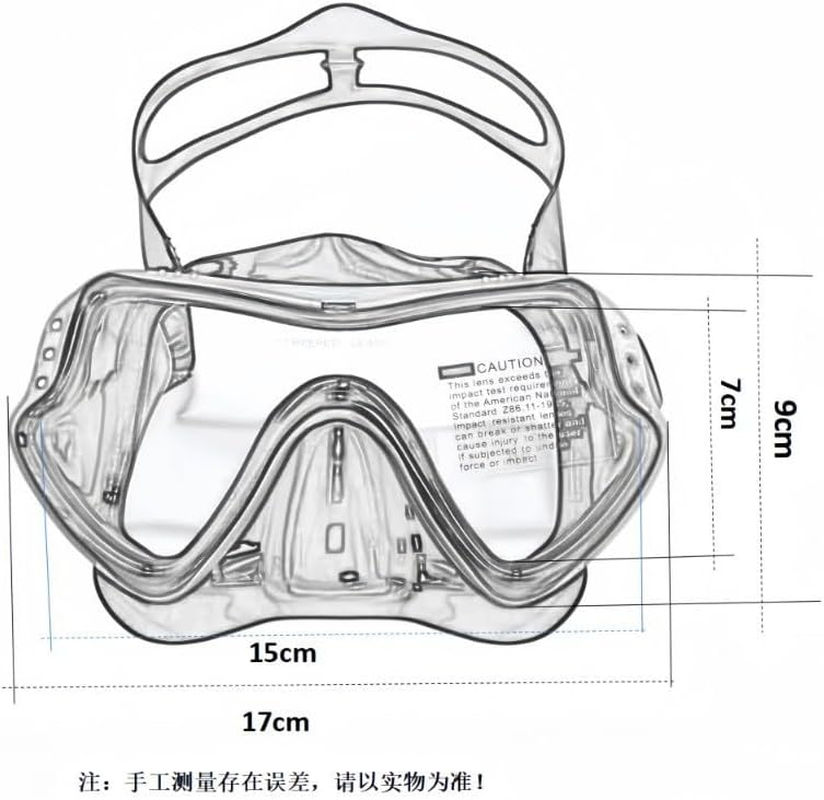 Tempered Glass Swimming Goggles for Adults/Kids, Anti-Fog Swim Mask, Panoramic Silicone Diving Goggles image number 1