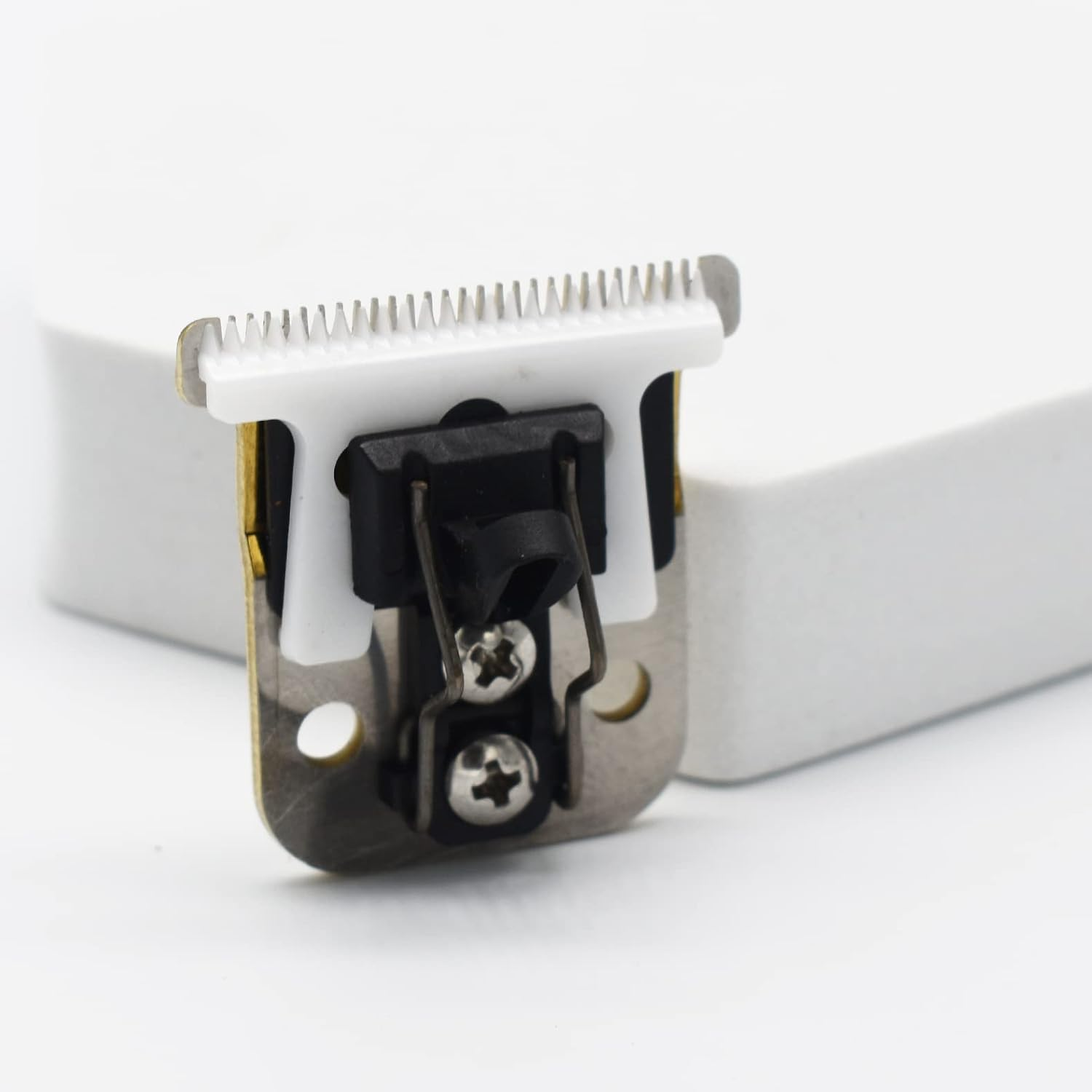 Professional Hair Trimmer T-Shaped Replacement Blades Set #32105, Compatible with Andis Slimline Pro Li Hair Trimmer D7#32655 D8#32400 (Gold) - White image number 4