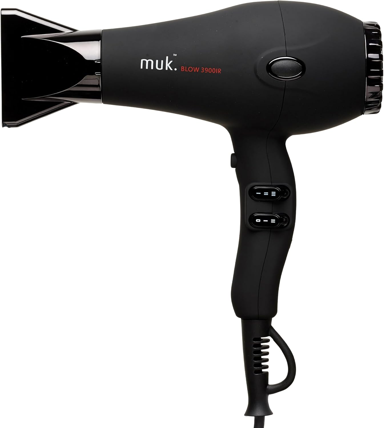 MUK. Professional Blow Dryer 3900 IR 2300 Watt - Lightweight Travel Hair Dryer for Gentle, Quick Styling. Hair Dryer with Ionic Generator for Shine & Protection. 3M Swivel Cord, Rose Gold