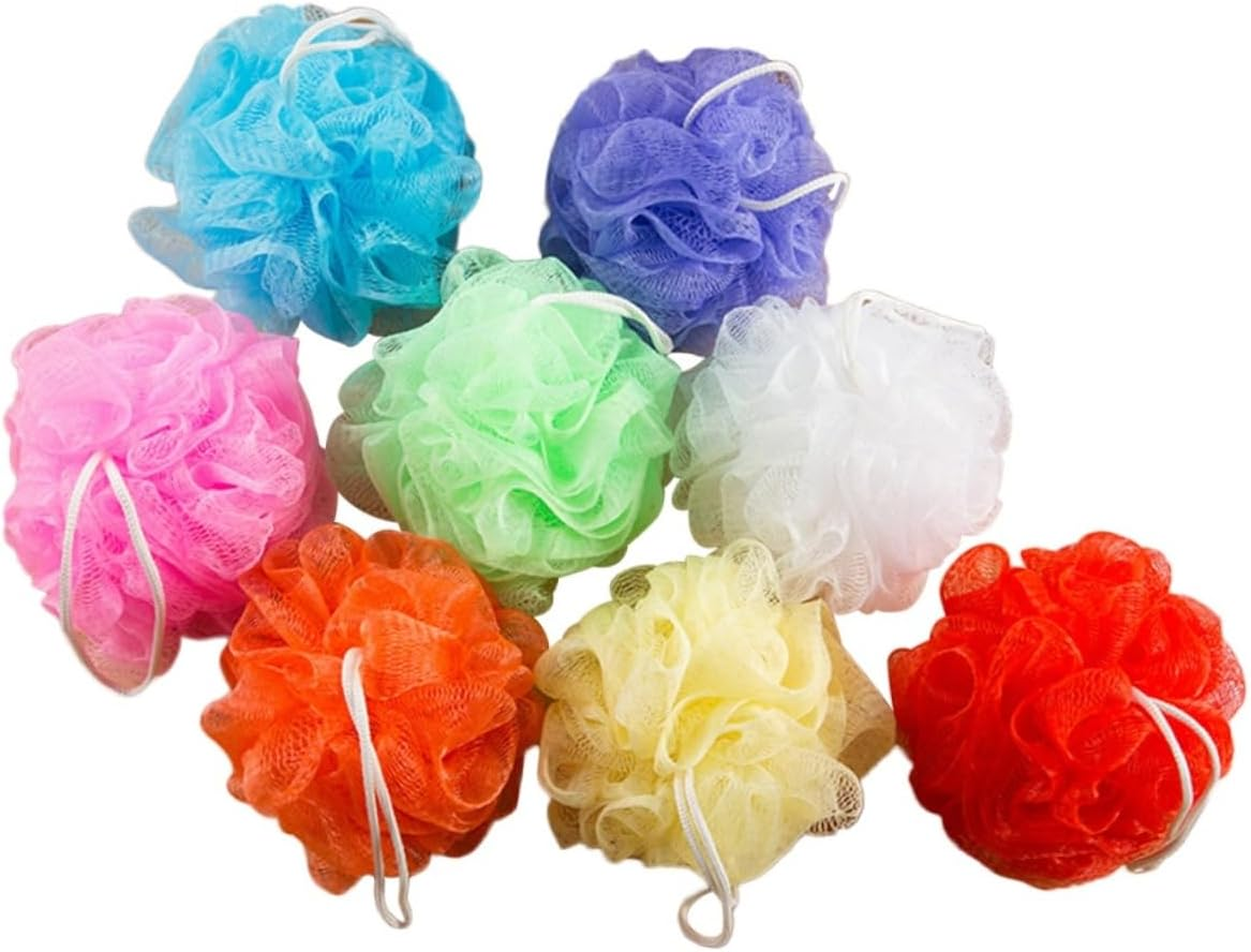 16Pcs Soft Mesh Bath Exfoliating Shower Sponges for Gentle Skin Care Multi-Color Body Wash Scrubbers Bathroom Accessories for Cleaning and Soothing Skin image number 3