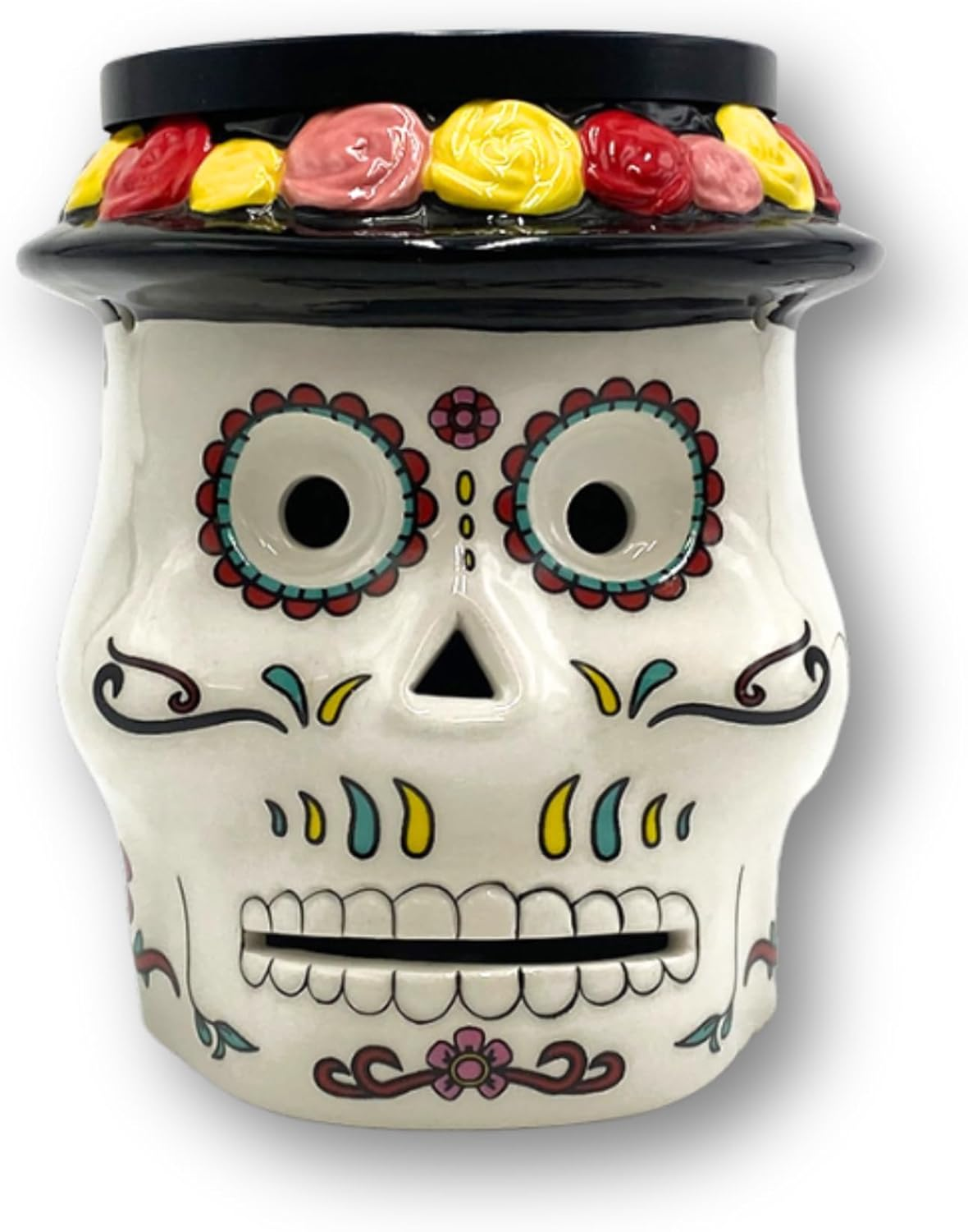 Cello Sugar Skull Electric Melt Burner - Wax and Oil Burner, Gothic Home Decor, Skull Ornament for Home Fragrance and Essential Oils image number 1