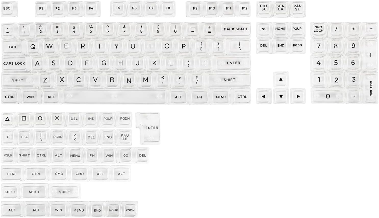 Kiiboom X Maorbeng Meow Meow Squad Keycaps Set, Dye-Sublimation PBT, Mao Profile, 142 Keys Custom Keycaps for ANSI Layout, MX Switches Mechanical Gaming Keyboard