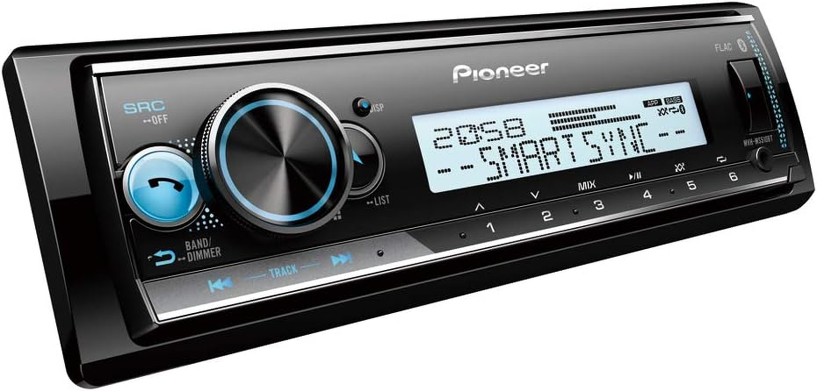 Pioneer MVH-MS510BT Marine, 1026048, Multi-Coloured
