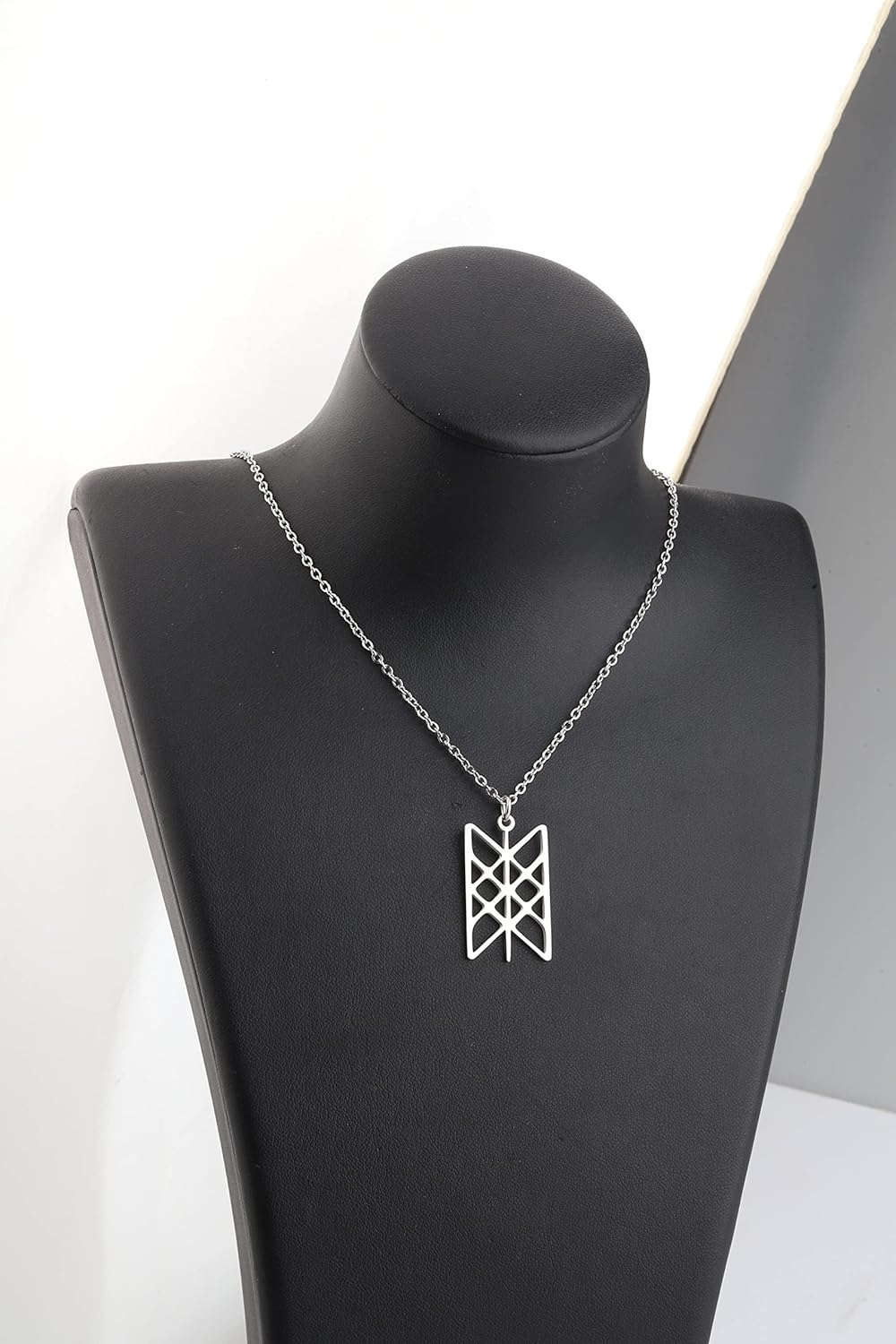 Viking Jewelry Web of Wyrd Necklace Stainless Steel Pendant Necklace Viking Necklace of Destiny