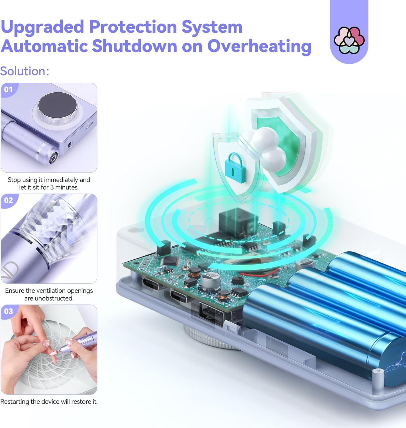 SAVILAND 50000RPM Nail Drill for Acrylic: 2025 Pro High Tech Fast Removal Electric Nails Drill Kit 6000Mah Rechargeable Machine Professional Drill Bit Nail File Buffer Tools Salon Manicure Pedicure image number 1