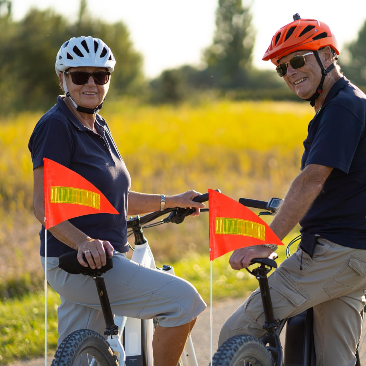 SUPVOX Reflective Bike Safety Flag with Durable Pvc High Visibility Warning Flag for Cycling Outdoor Activities Easy to Carry and Install image number 5