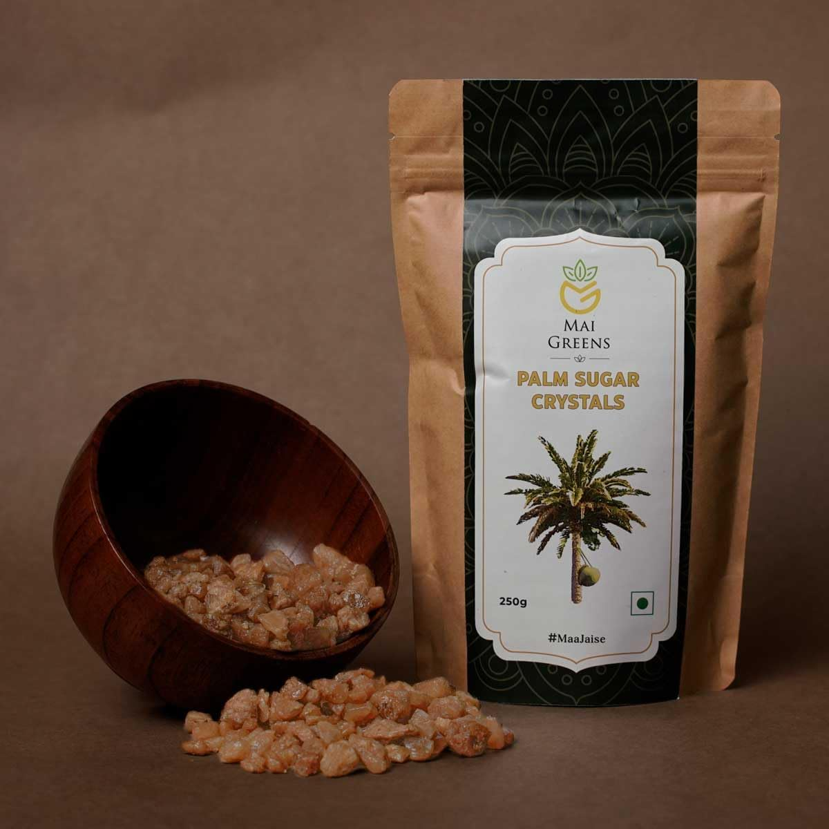 Mai Greens Palm Sugar Crystals | Sugar Subsititute | Low GI Sugar - 250G