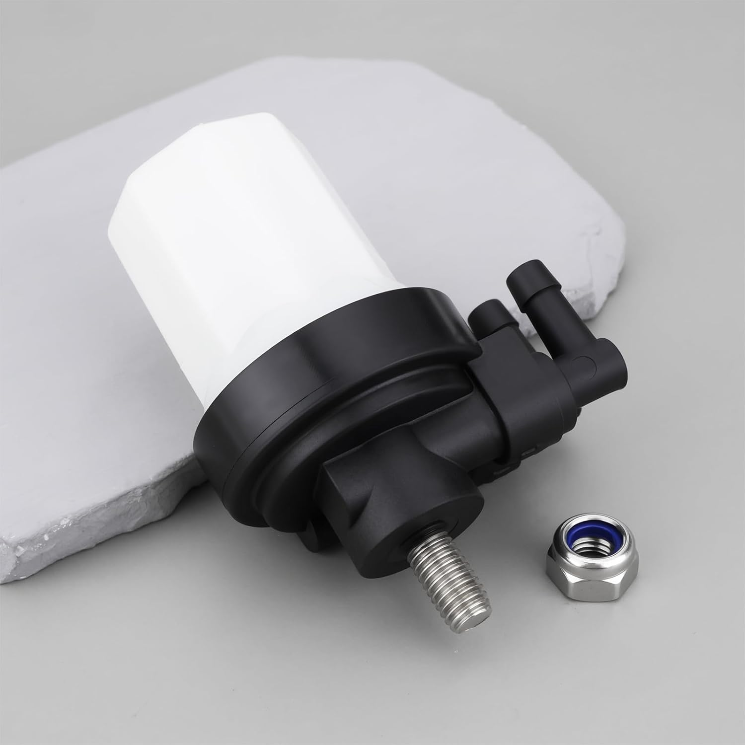 Emagtech 1Set Fuel Filter with Nut 35-8M0088825 Compatible with Mercury Mariner Tohatsu 25HP 30HP EFI Outboard Motors image number 2