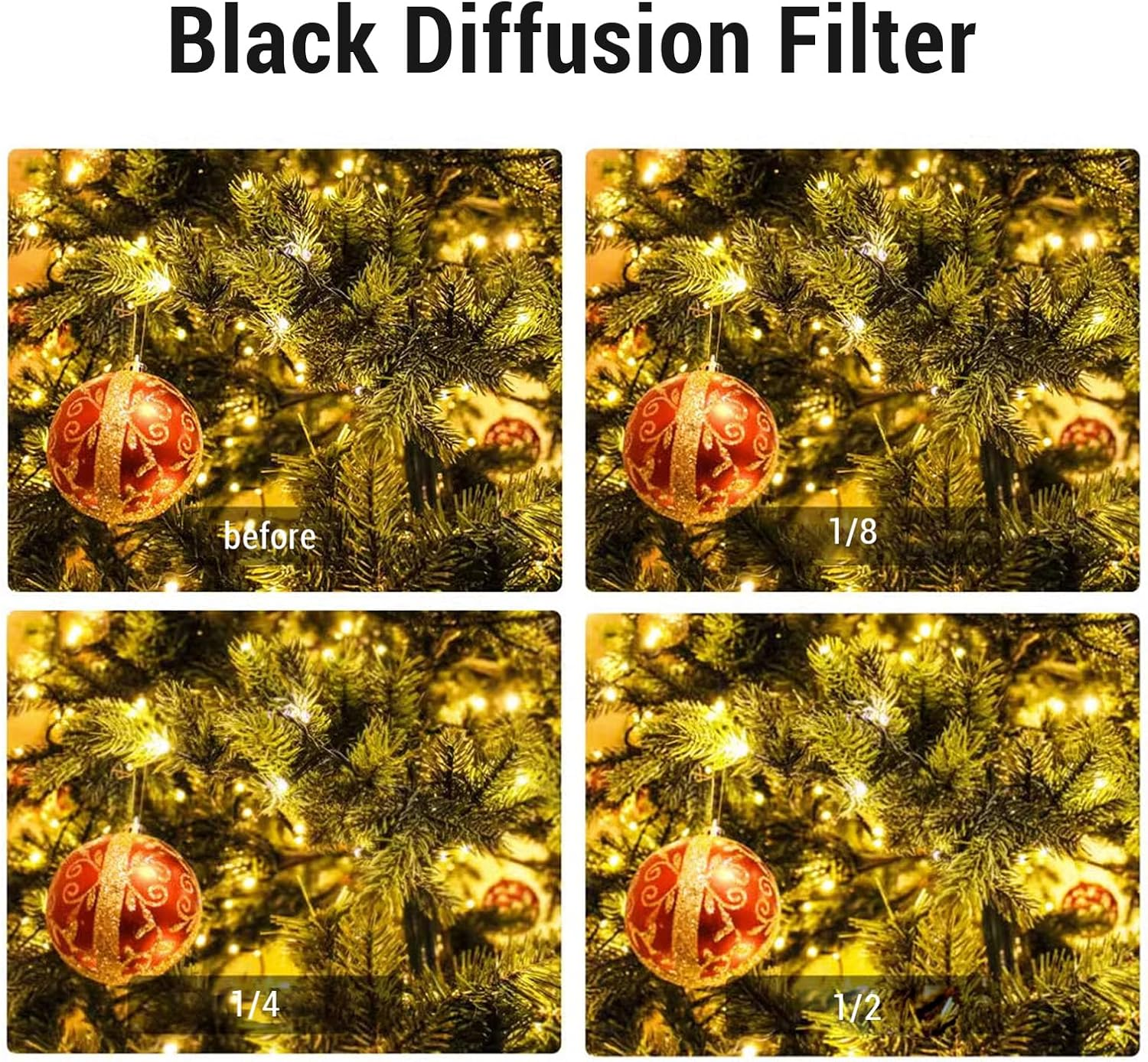 4'' X 5.65'' Black Diffusion Square Filter, Optical Glass Cinema Mist Diffuison Filter, Mist Dreamy Cinematic Effect for SMALLRIG 4 X 5.65 Matte Box (1/8) image number 2