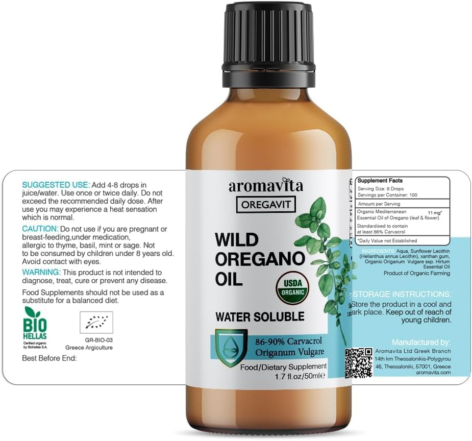 Water Soluble Wild Oil of Oregano Oil 50Ml/1,7Oz Promotes Clean Teeth * Healthy Gums * Good Breath * Immune Boosting * Healthy Digestive and Elimination Function * Daily Mouthwash*Ideal for Nebulizer image number 4