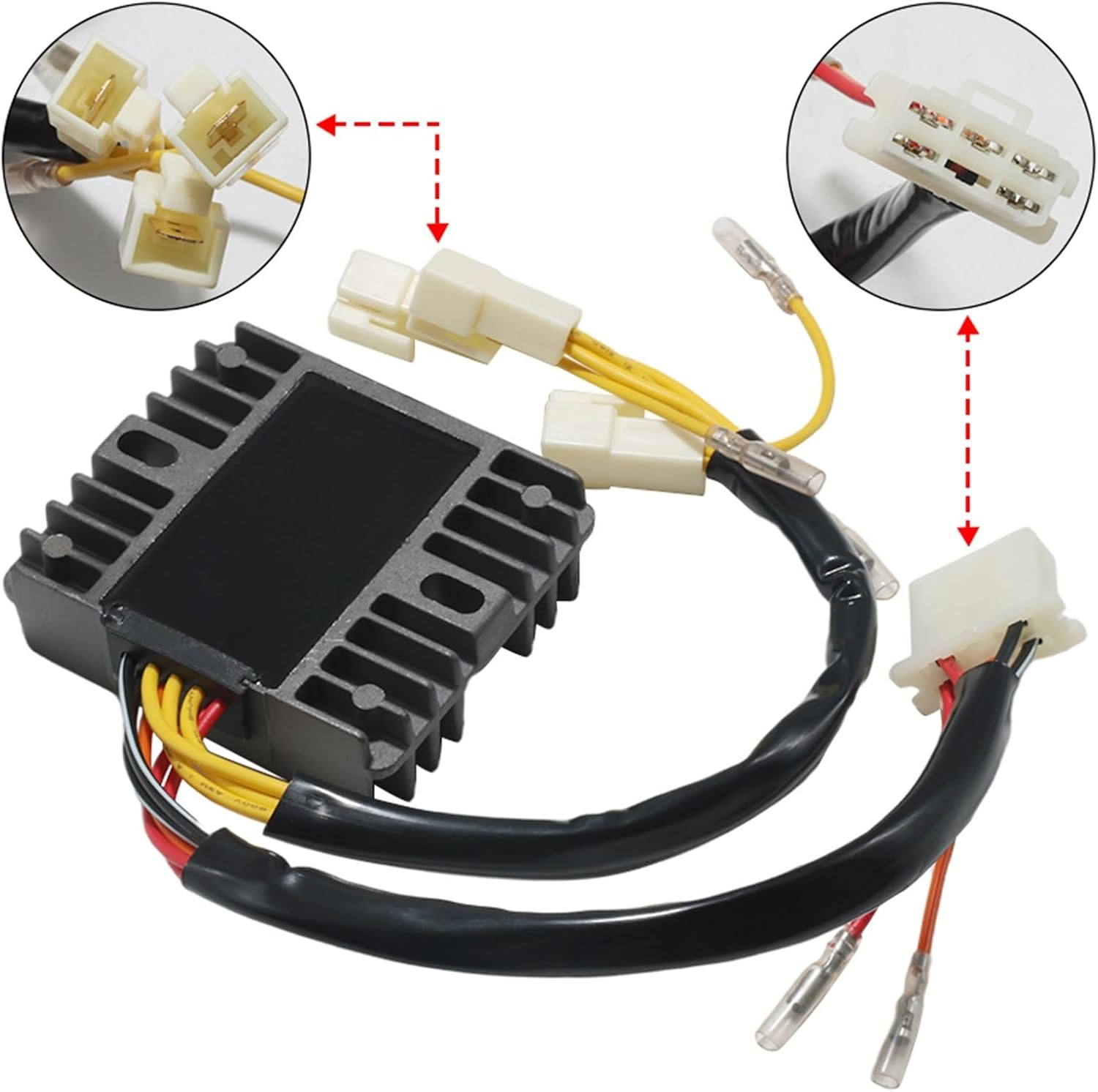 Rectifier Parts Motorcycle Rectifier Voltage Regulator for Suzuki GV1400 GV1400G 1986 1987 1988 OEM：32800-24A00 Durable Accessories image number 3