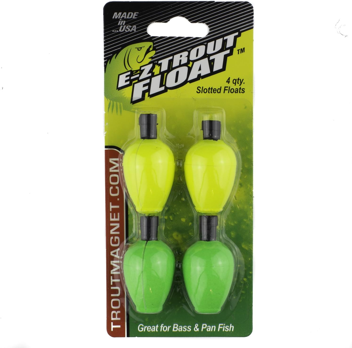 Trout Magnet Trout Fishing Gear Kit - Ultimate Neon Bundle - 85Pc Grub Lure Set with Neon Bait and Hooks, 350 Yard Trout S.O.S. Line Spool, Fluorocarbon Phantom Leader Line, 4 E-Ztrout Floats image number 2