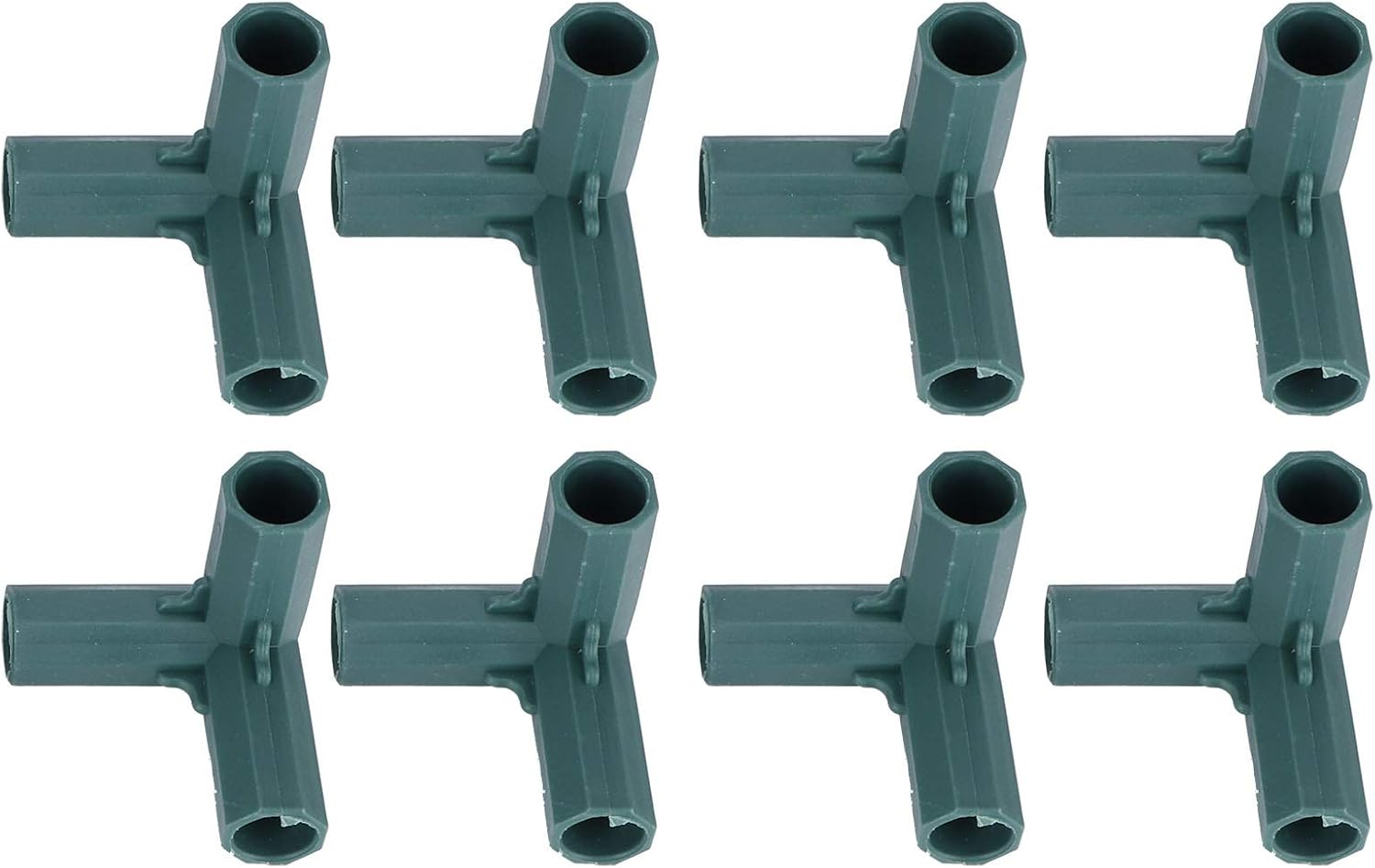 Canes Connector, 3-Way Plastic Garden Support Stakes Plant Support Pole Gardening Post Accessories Tool for Agriculture Lawn Greenhouse Vegetable