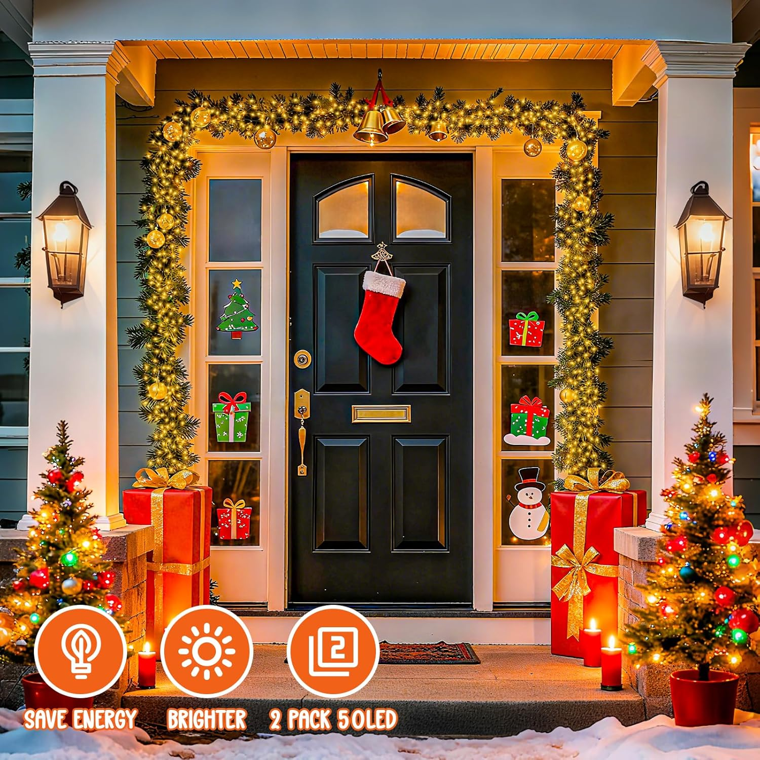 Isisyu Pack of 2 Fairy Lights Battery, 5 M 50 LED Warm White Micro Fairy Lights Battery Operated with Timer, IP65 Waterproof Christmas Lighting for Outdoor and Indoor, Wedding, Tree, Room, Garden