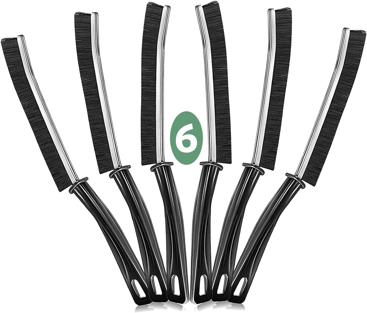 6 Pieces Gap Cleaning Brushes, Grout Brush, Brush Cleaning Set for Tile Floors, Slide Rail, Keyboard, Window, Door Window Rails, Cleaning Brush for Joint Cleaning in Bathroom, Toilet, Kitchen