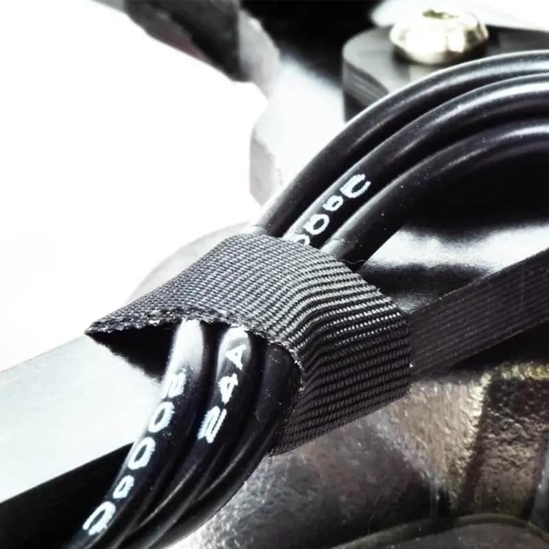 25M Heat-Resistant Adhesive Cloth Fabric Tape Wool Roll Black Wiring Harness Electric Cable Wire Tape Tools 19/25/32/50Mm (Color : 25 M, Size : 19Mm) image number 3