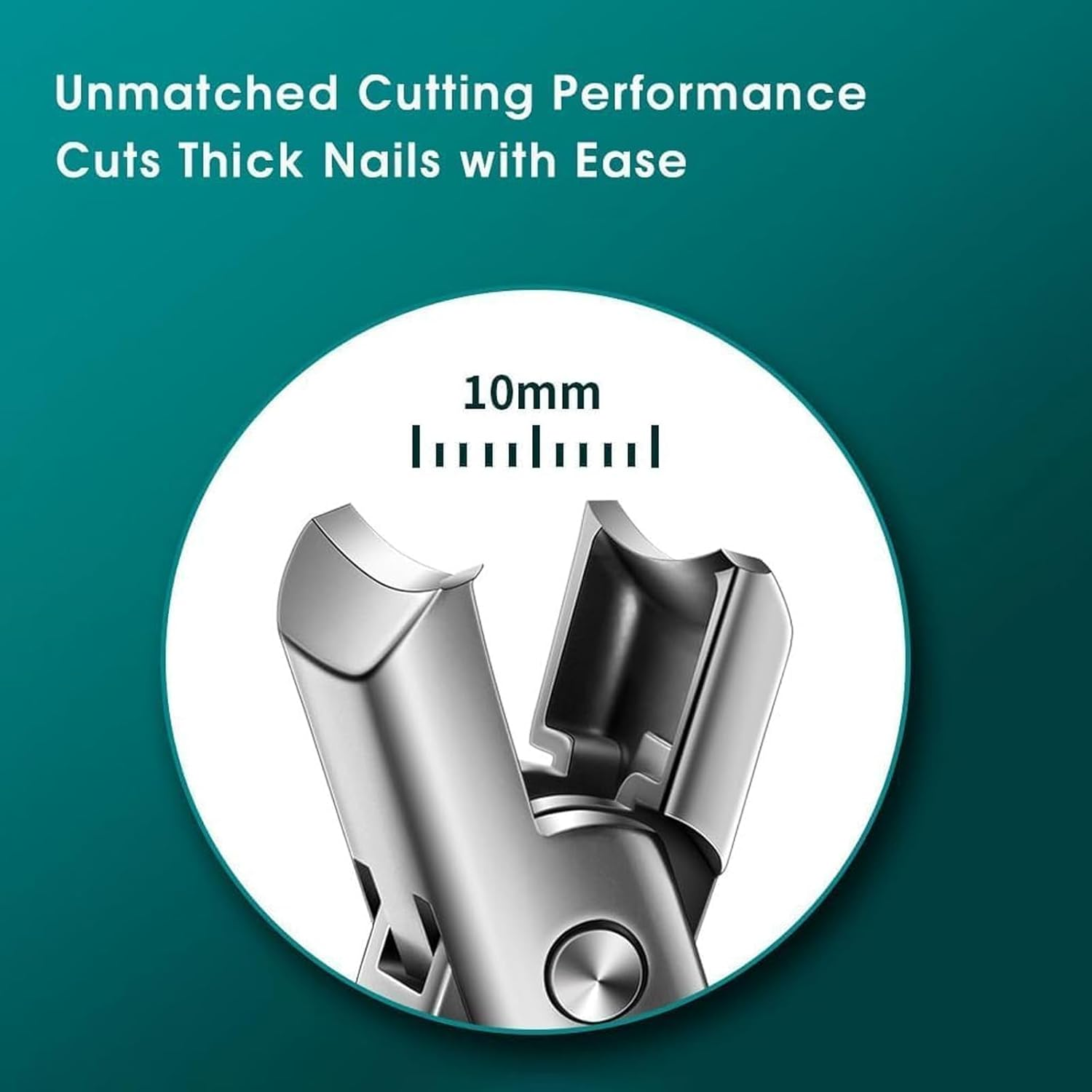 Mighty Clip Nail Clippers,Mightyclip Nail Clippers with Catcher File,German Nail Clippers for Men and Women,Mighty Clipper for Thick Toenails,Professional Heavy Duty Toe Clippers for Seniors (Silver) image number 3