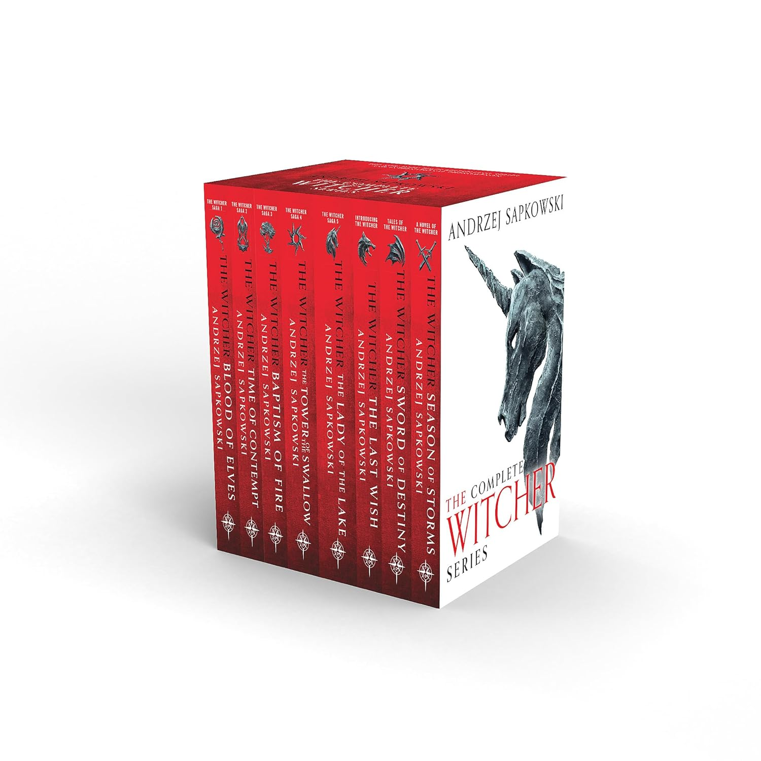 The Witcher Boxed Set 2024: the Last Wish, Sword of Destiny, Blood of Elves, Time of Contempt, Baptism of Fire, the Tower of the Swallow, the Lady of the Lake, Season of Storms