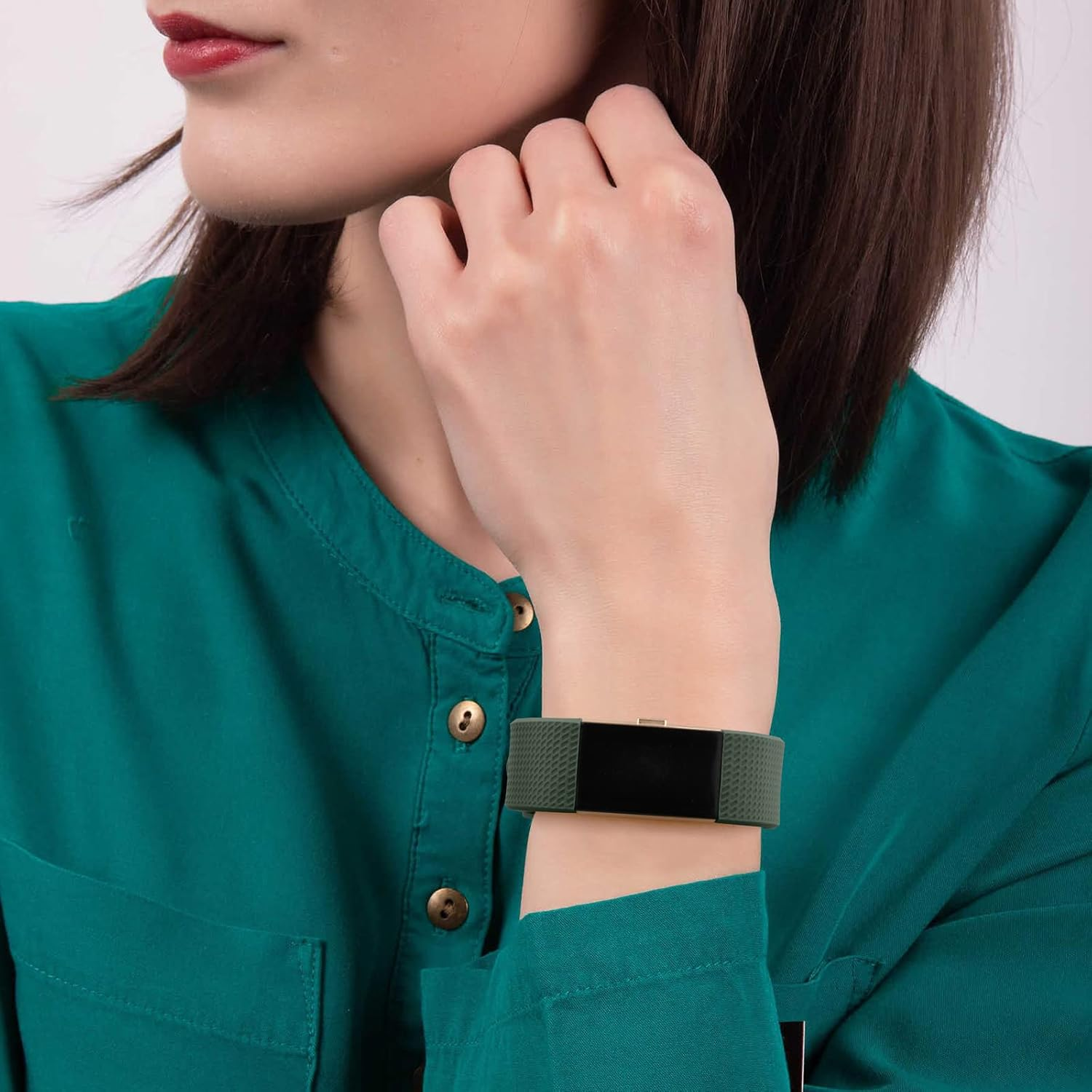 [3 Pack]Sport Bands for Fitbit Charge 2 Bands Women/Men, Soft Classic TPU Adjustable Comfortable Replacement Wristbands Straps for Fitbit Charge 2