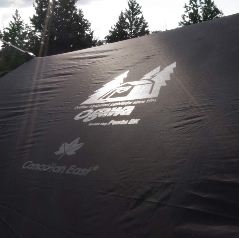 Canadian East X Ogawa CETO1023 Outdoor Camping Tarp Pentagon Black image number 3