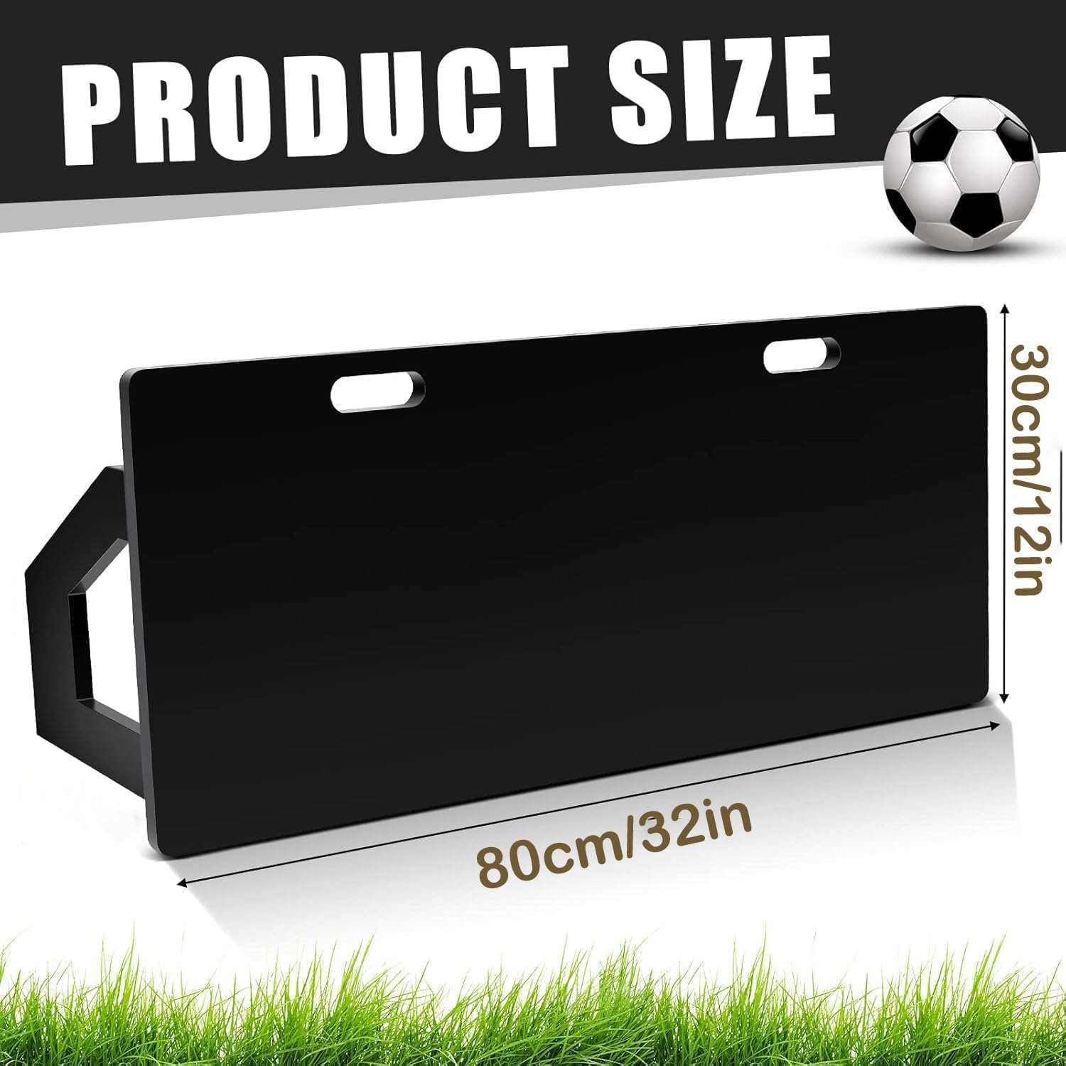 Soccer Rebounder Board Rebounder Soccer Goal Soccer Wall Rebound Equipment to Practice Kickback Ball Passing Training with Portable Dual Angle Board by Kids Adults Player Trainer