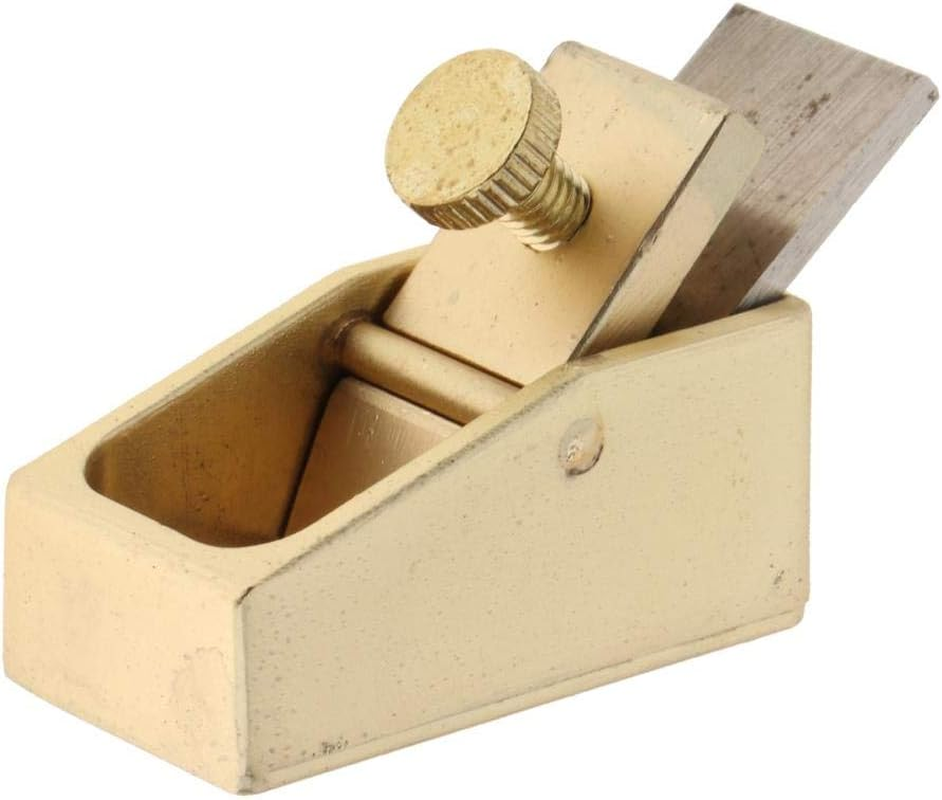 Oshhni MICRO Brass Scraper Plane Woodworking Violin Making MINI Retail - Golden L
