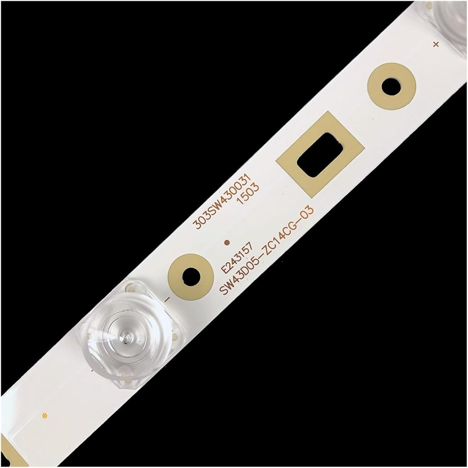 9Pcs 431Mm 3V Tv Led Backlight Strip for Sky/Wor.Th 43Inch CRH-A43353505014ANREV1.2B SW43D05-ZC14CG-06 43E390E 43E386E 43B800S