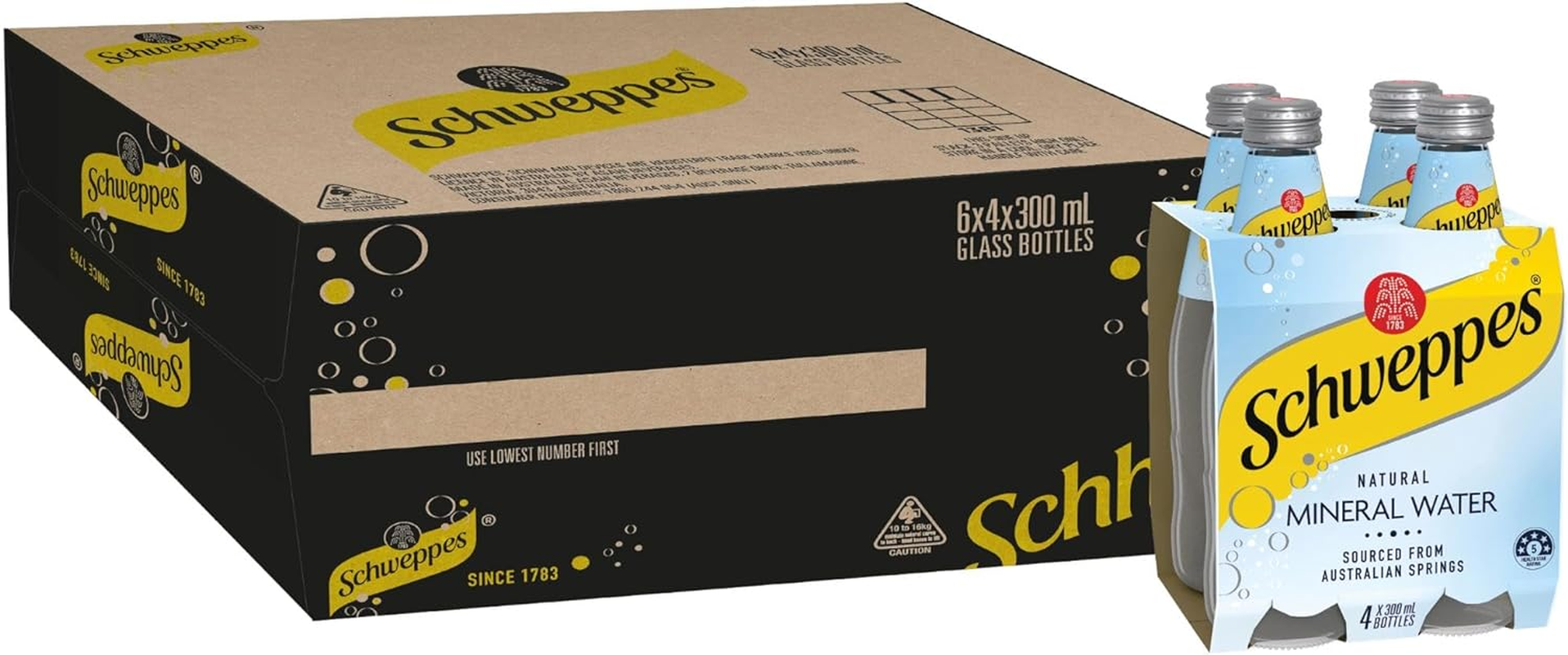 Schweppes Natural Mineral Water, 12 X 1.1L