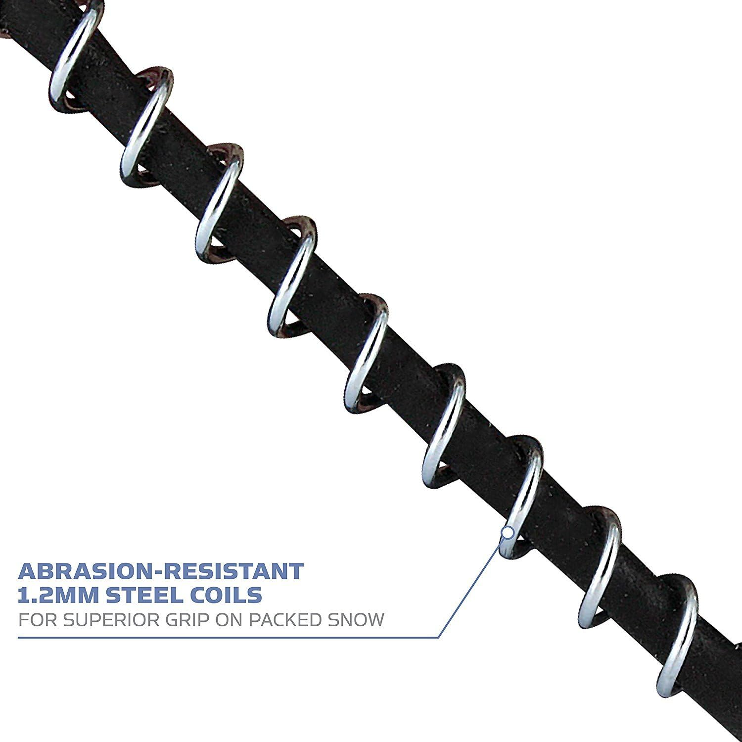 Yaktrax Walk Ice & Snow Grips for Walking Shoes, Elastic Rubber Strap & 1.2Mm Steel Coils, Provides Traction in Ice & Snow image number 6