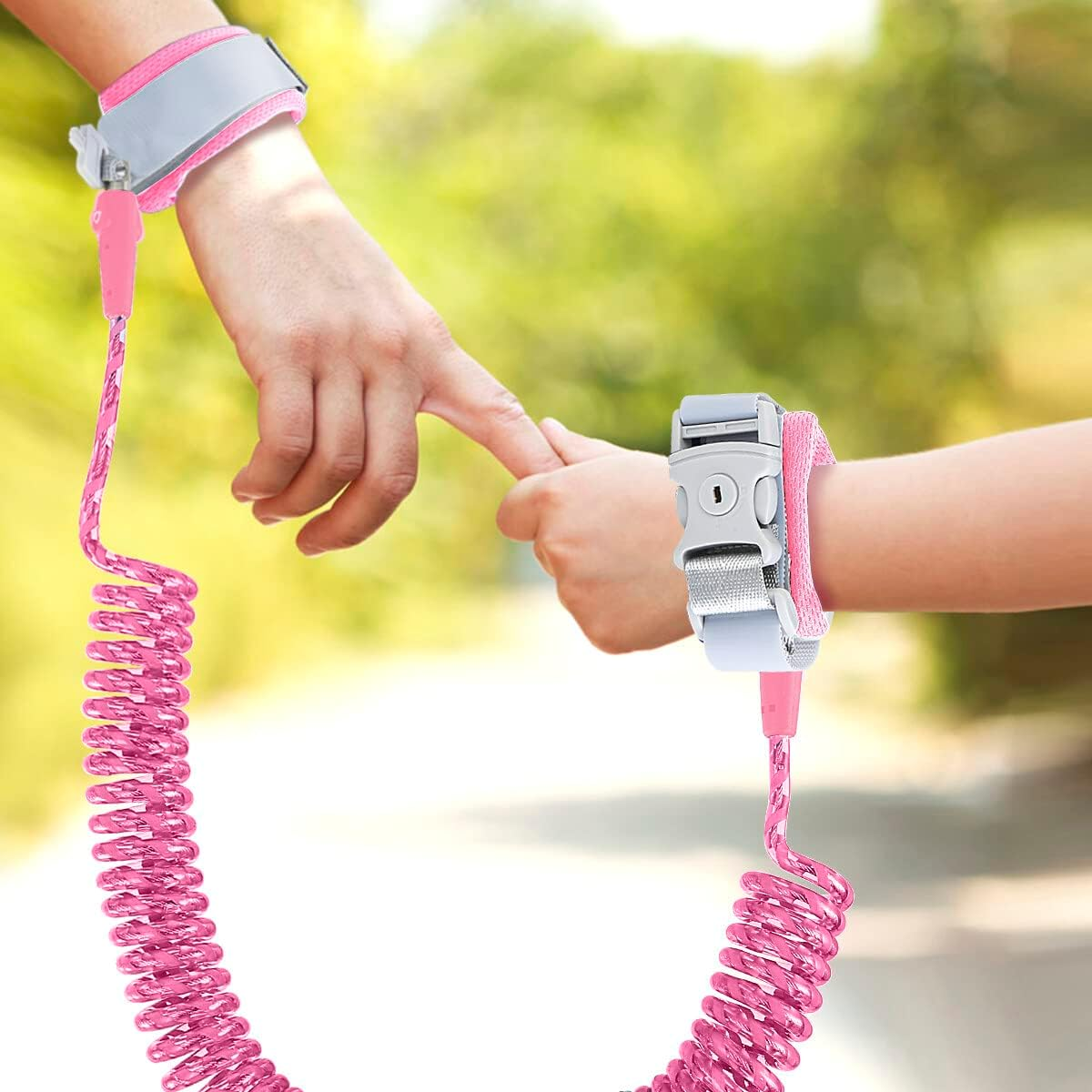 Yuehuam Toddler Leash & Harness for Girls Child Safety Wristband Leash anti Lost Wrist Link for Toddlers Reflective Kid Harness with Leash Walking Leash with Lock image number 4