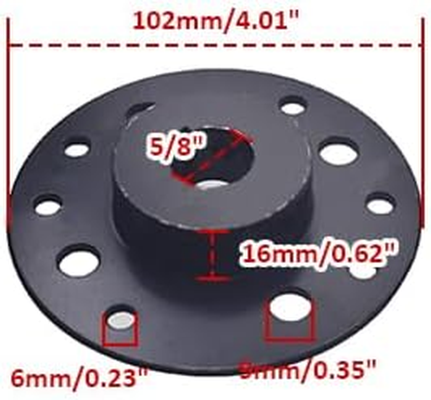 Rear 4" Drum Brake Band Pin with 65" Cable for Go Kart 5/8" Bore & 3/16" Keyway Black for Mini Bike 212Cc 196Cc 6.5Hp Dune Buggies Drift Trike Heavy Duty Go Kart Cart with Hardware Kit image number 6