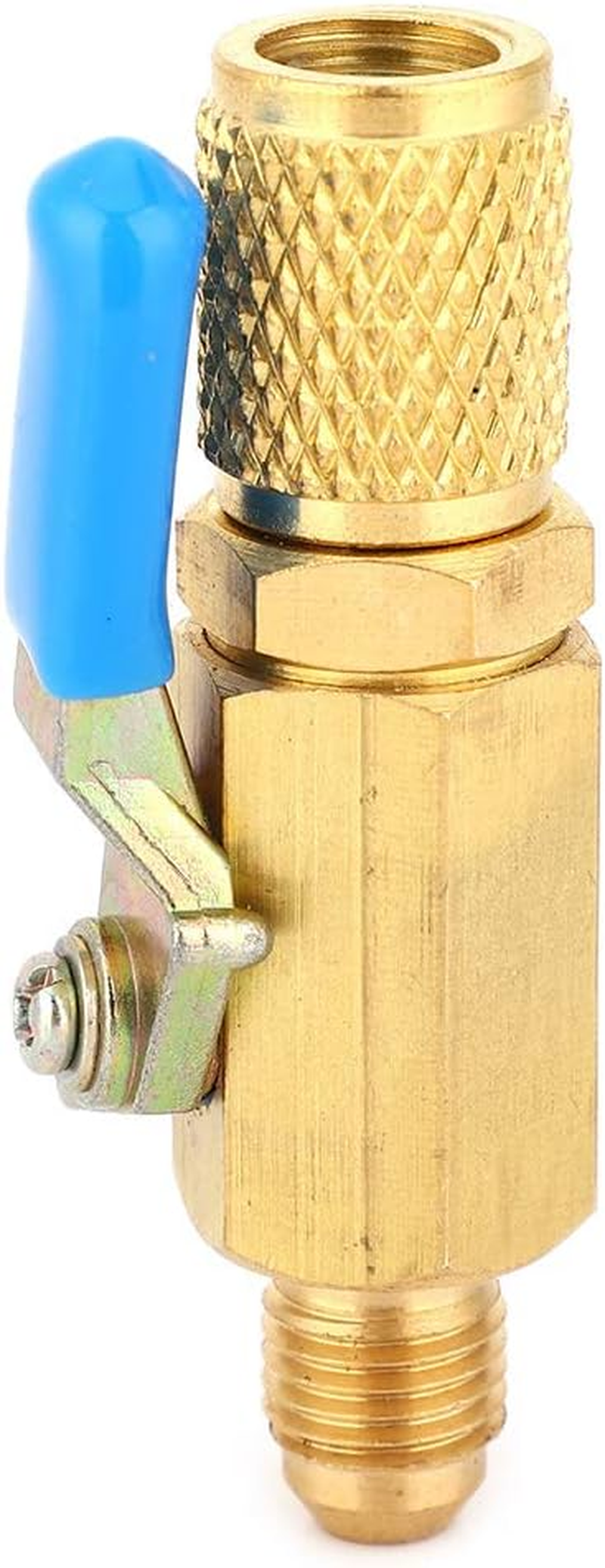 3 PCS Balls Valve, Brass Refrigerant Balls Valve Adapter Switch, Refrigerant Valve, Refrigerant Control Valve, Refrigerant Switch Valve image number 2