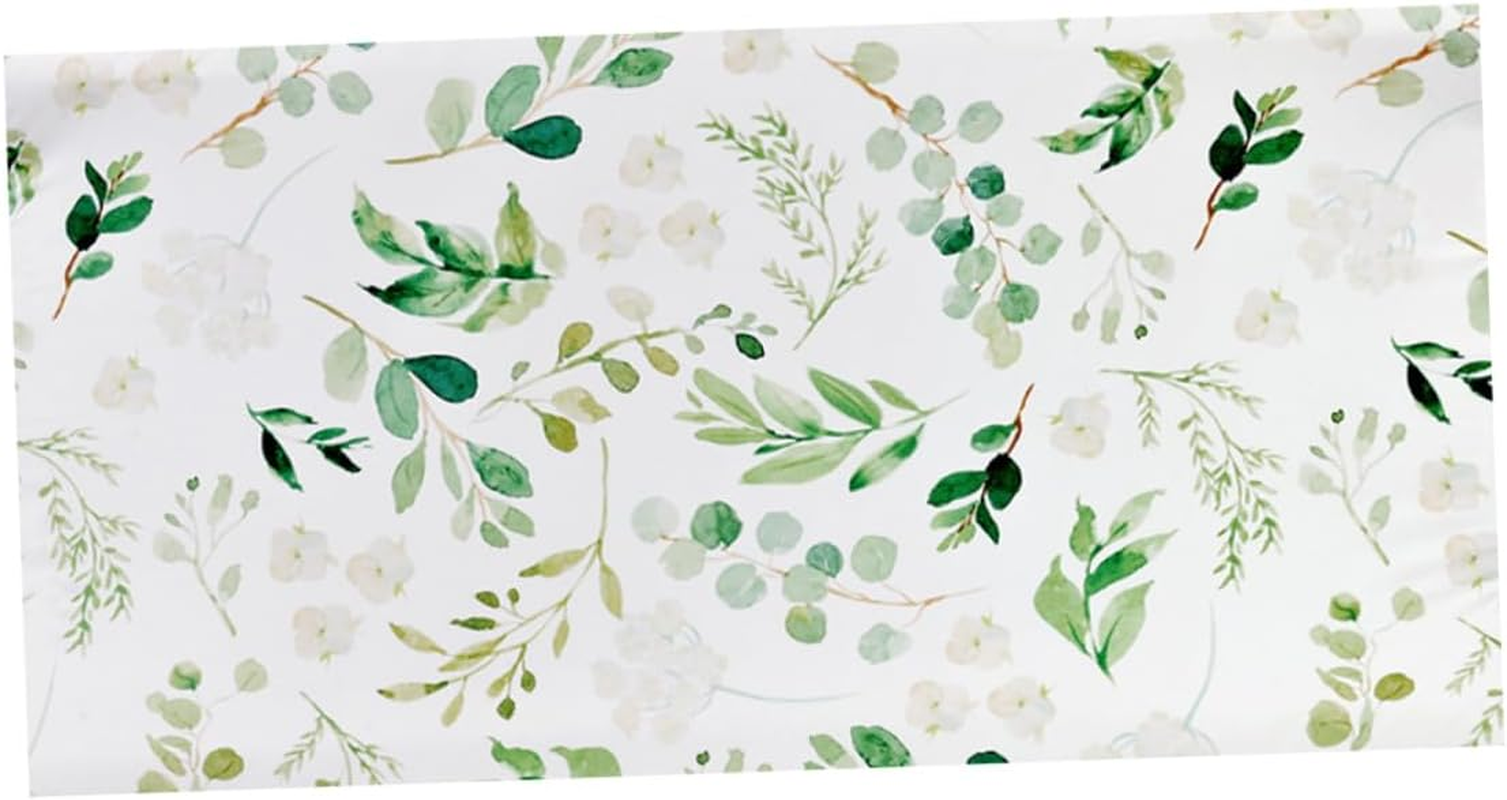 ERINGOGO Baby Changing Pad Cover for Boys and Girls, Detachable Soft Fabric Sheet Green Leaf Design, Washable Infant Change Pad Cover for Nursery and Travel