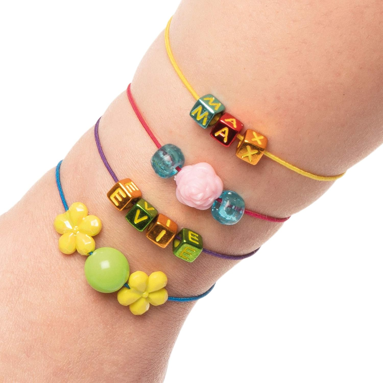 Baker Ross Coloured Elastic (Pack of 4) for Kids Arts and Crafts