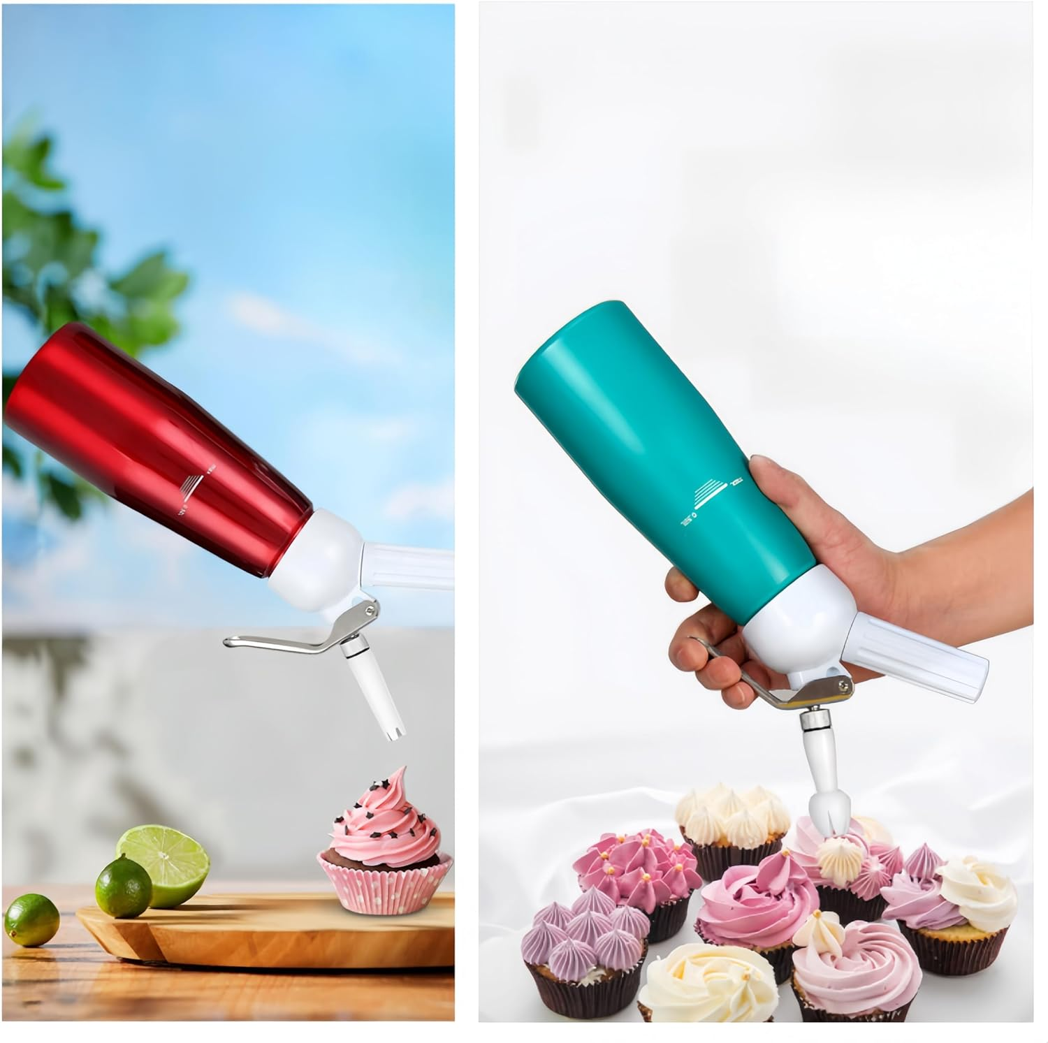 Whip Cream Dispenser Head,4 Pcs White Cream Whipper Replacement Parts Kit, Cream Whipping Dispenser, Whipped Nozzle,Whipped Cream Dispenser Replacement Parts, for Most Whipped Cream Dispensers image number 2