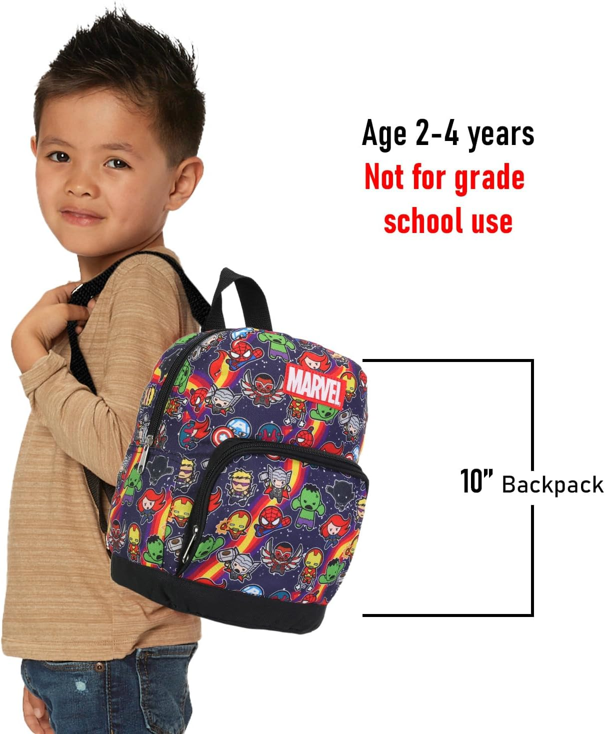 Marvel Avengers Mini Backpack Set ~ 5 Pc Canvas Avengers Superhero 10 Inch Mini Backpack with Stickers, More, Marvel Avengers Mini Backpack, Marvel Avengers Mini Backpack, Marvel Avengers Backpack For image number 1