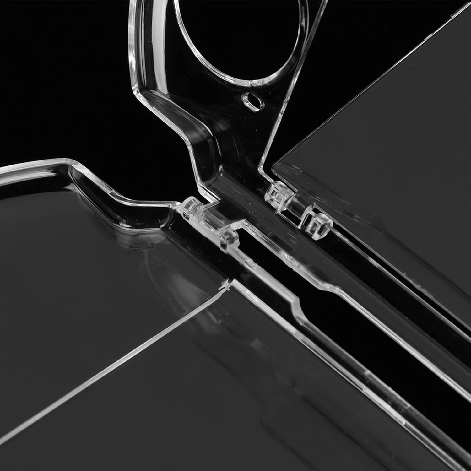 Liyquint Transparent Shockproof Hard Case for PSP 2000/3000, Scratch Resistant with Movie Bracket, Lightweight Protective Cover Compatible with PSP 2000 (Transparent) image number 5