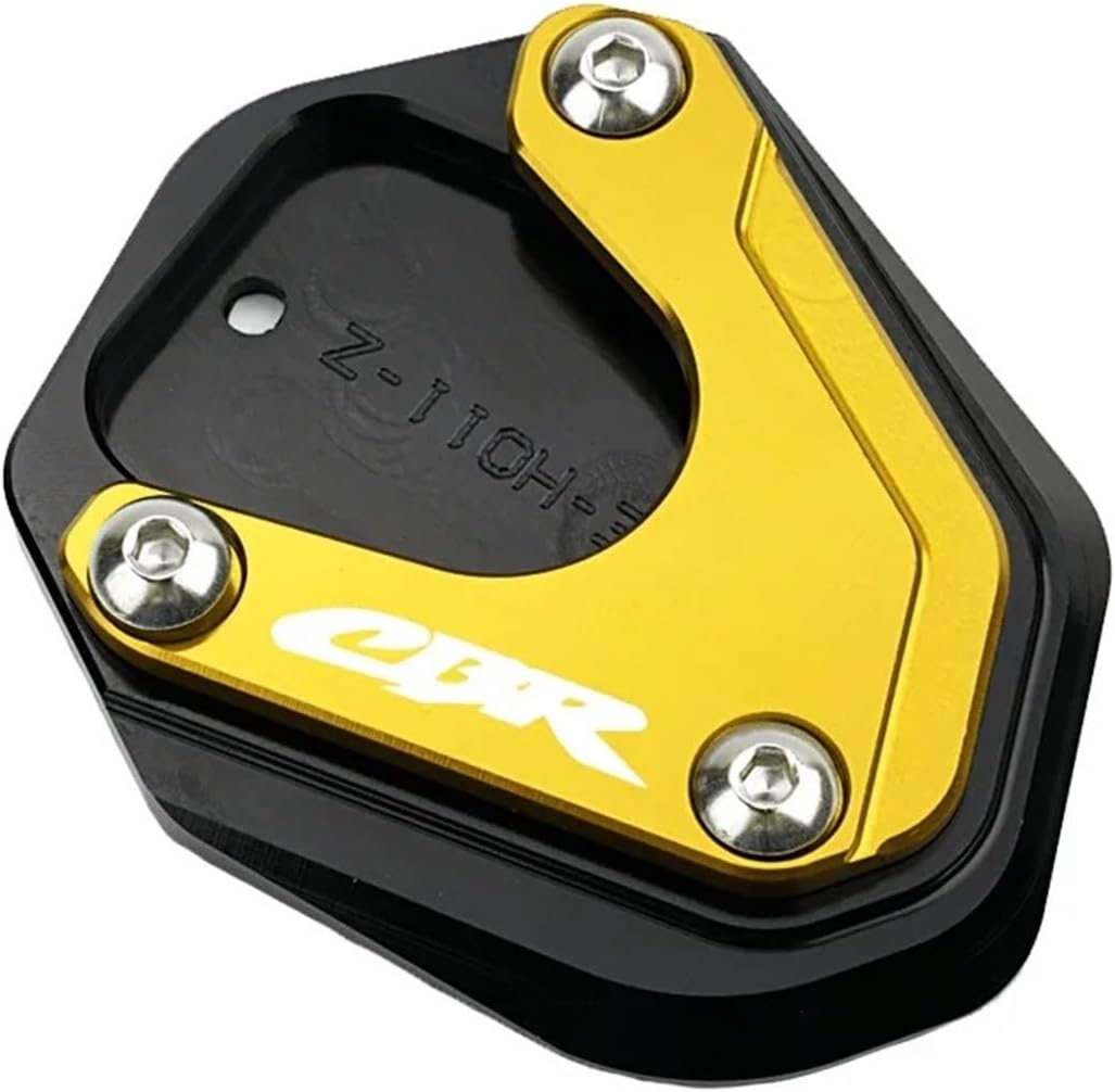 MKDRSRU Fit for H0Nda CBR650R CBR650F CBR 650R 650F CBR500R CBR300R 2014-2024 2025 Motorcycle Kickstand Extension Pad Side Stand Foot Plate(1 Pcs-Red)