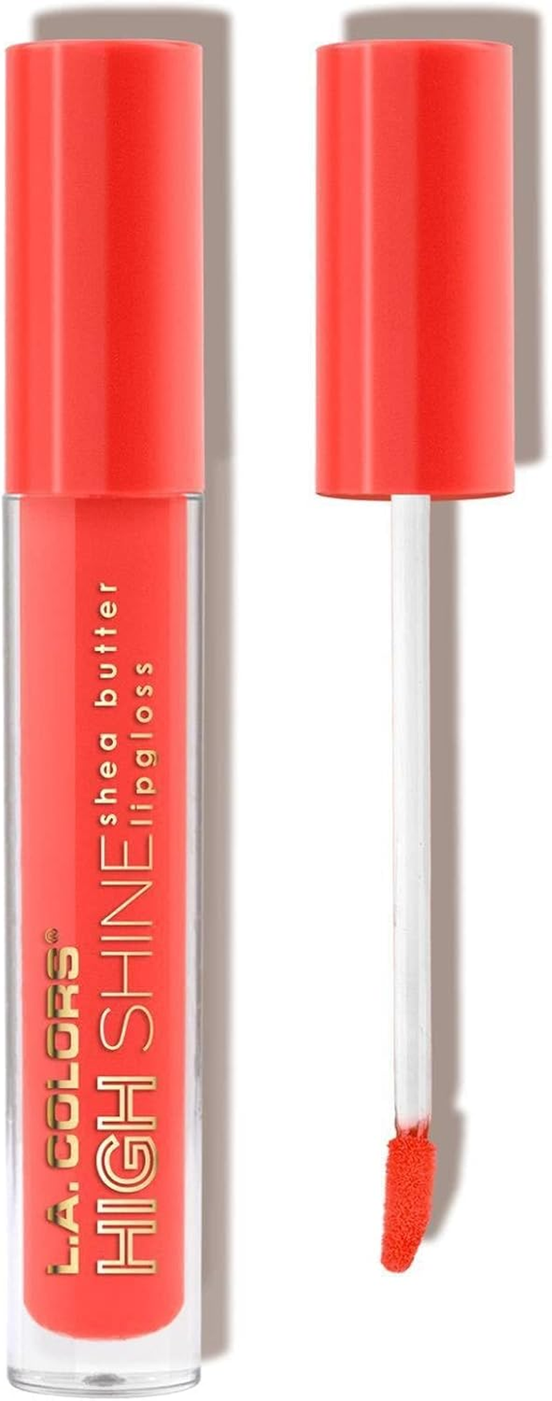 L.A. Colors High Shine Shea Butter Lip Gloss, Clear, 0.14 Ounce
