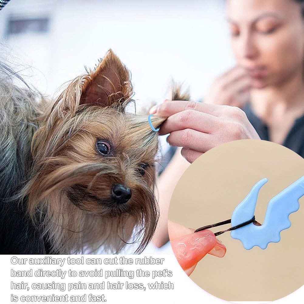 Butyeak Dog Hair Rubber Bands, Pack of 1000 Mini Hair Bands, Mini Elastic Colourful Pet Rubber Bands, Small Dog Hair Bands, Small Hair Bands, Small Rubber Rings, Small, Transparent image number 4