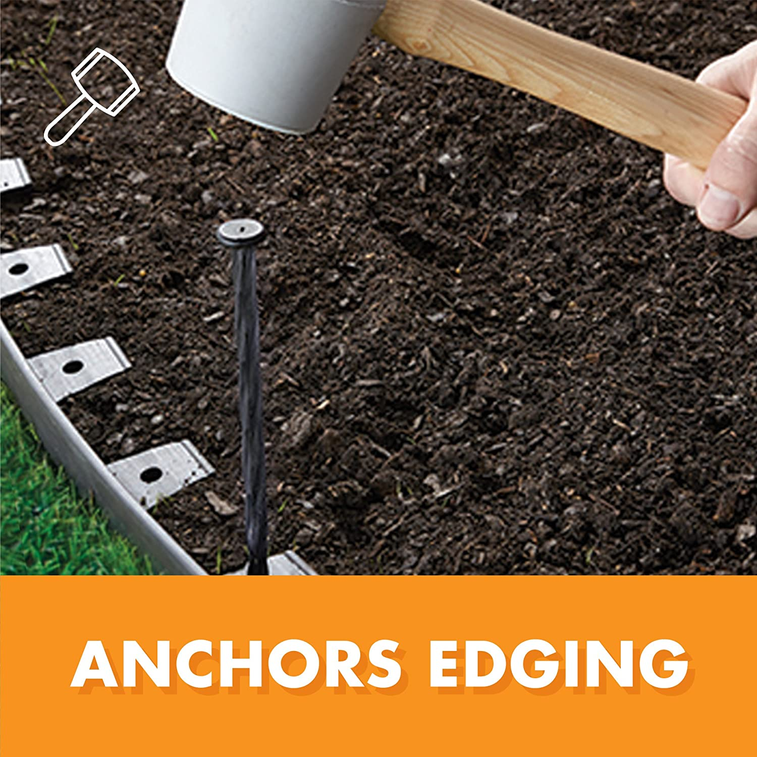 Dimex 1989N-24C Spiral Landscape Edging Anchoring Spikes, 24 Count image number 2