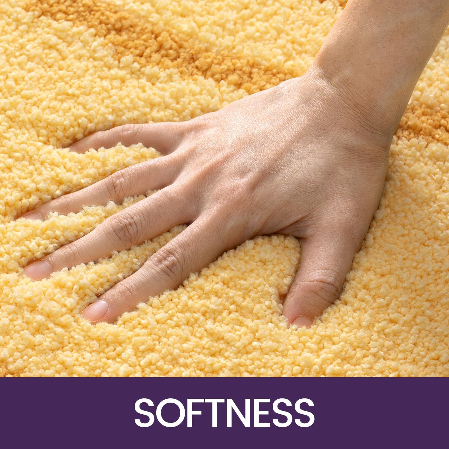 DEXI Cute Bath Rugs, Bathroom Runner Rug, Funny Fruit Bathmat, Absorbent Non-Slip Washable Carpet for Bedroom, Kids Room Home Decor, 39.5"X18.5", Banana